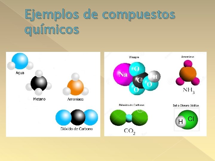 Ejemplos de compuestos químicos 
