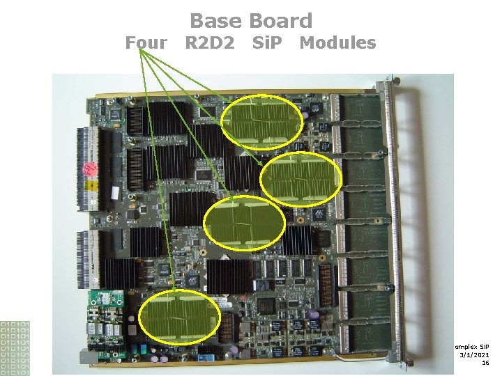 Four Base Board R 2 D 2 Si. P Modules Test and DFT Requirements