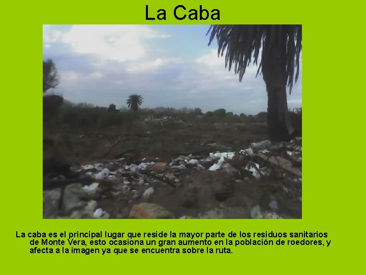 La Caba La caba es el principal lugar que reside la mayor parte de