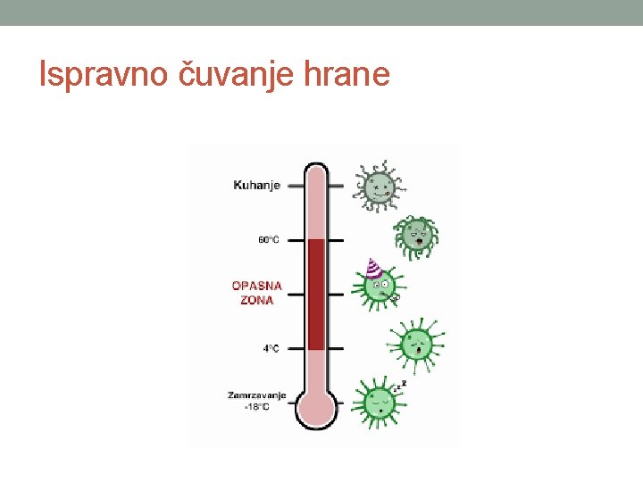 Ispravno čuvanje hrane 