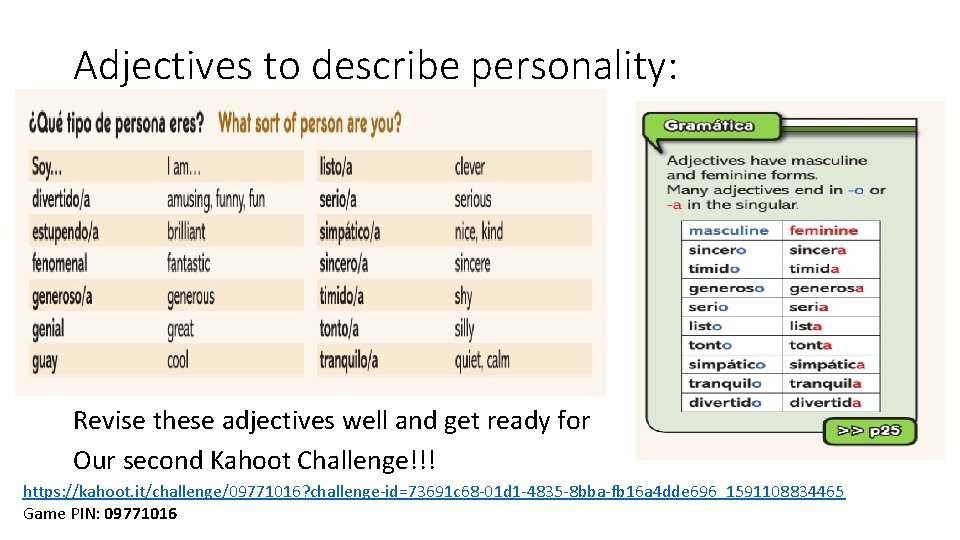 Adjectives to describe personality: Revise these adjectives well and get ready for Our second