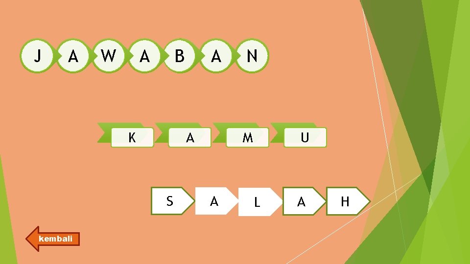 J A W A B K A S kembali A N M A U