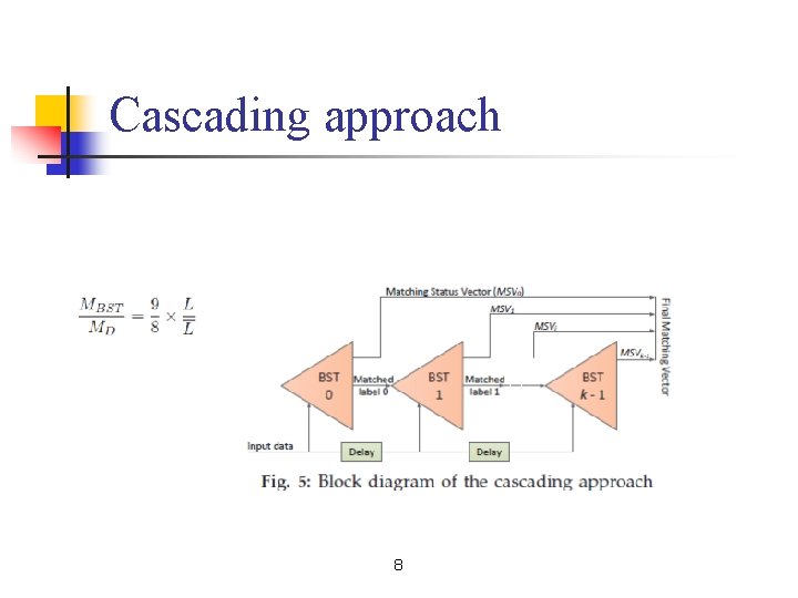 Cascading approach 8 