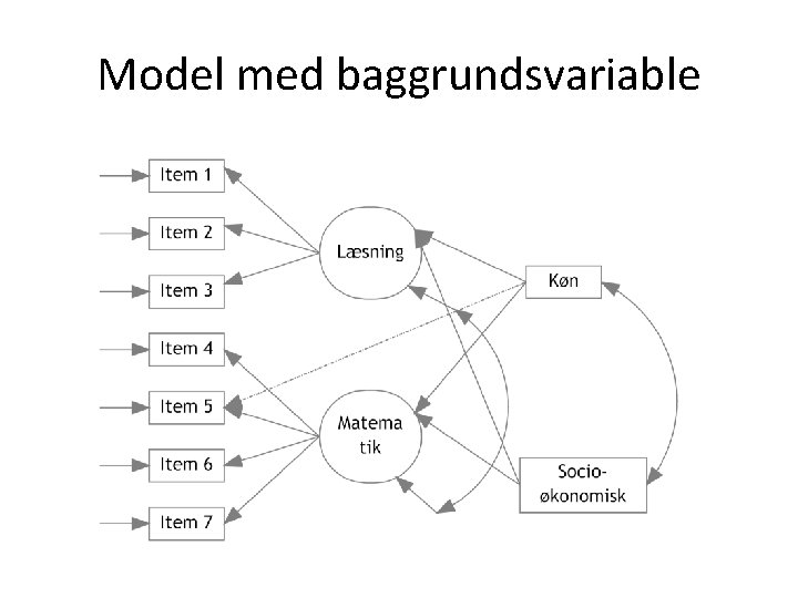 Model med baggrundsvariable 