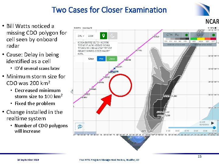Two Cases for Closer Examination • Bill Watts noticed a missing CDO polygon for