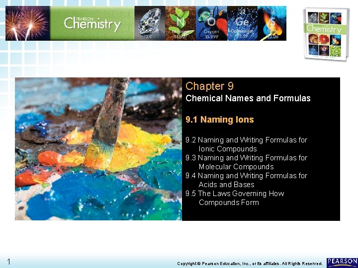 9. 1 Naming Ions > Chapter 9 Chemical Names and Formulas 9. 1 Naming