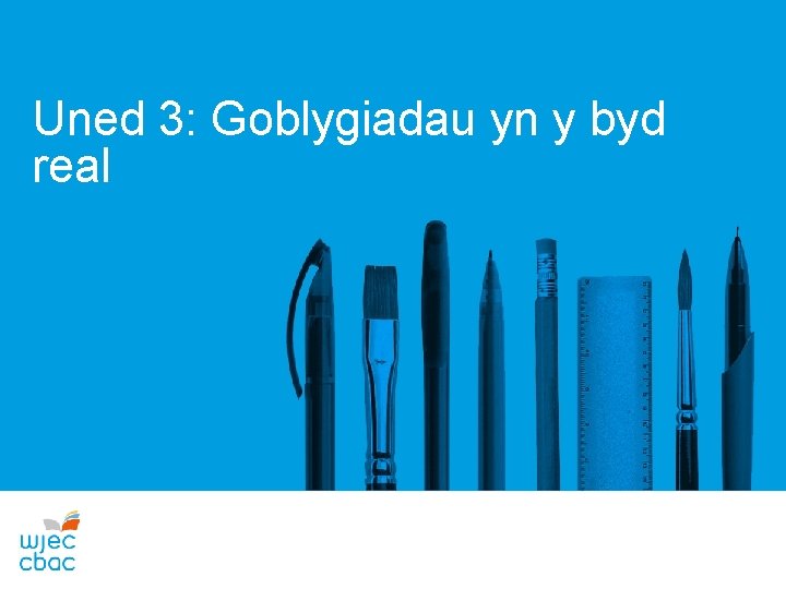 Uned 3: Goblygiadau yn y byd real 