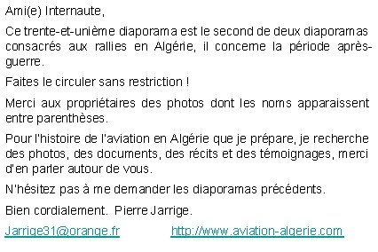 Ami(e) Internaute, Ce trente-et-unième diaporama est le second de deux diaporamas consacrés aux rallies