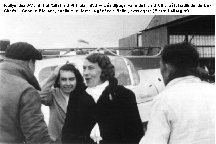 Rallye des Avions sanitaires du 4 mars 1950 – L’équipage vainqueur, du Club aéronautique