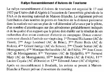 Rallye Rassemblement d’Avions de Tourisme 