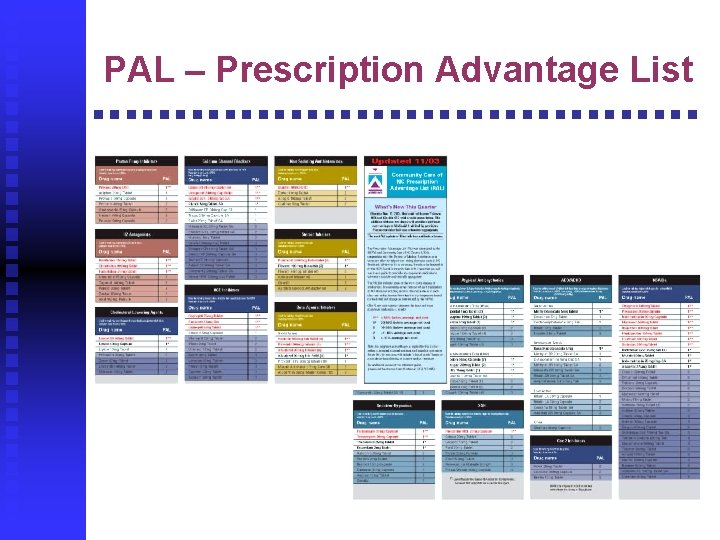 PAL – Prescription Advantage List 