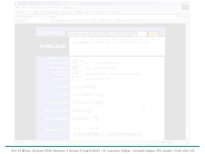 Oct-03 ©Cisco Systems CCNA Semester 1 Version 3 Comp 11 Mod 3 – St.