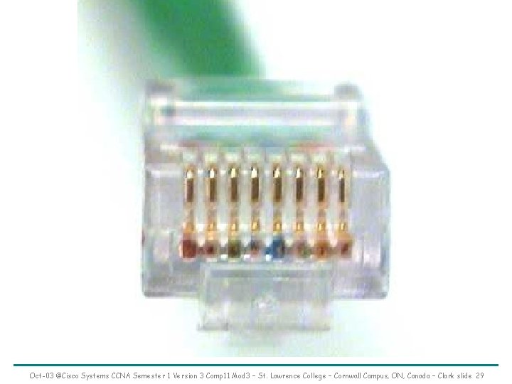 Oct-03 ©Cisco Systems CCNA Semester 1 Version 3 Comp 11 Mod 3 – St.