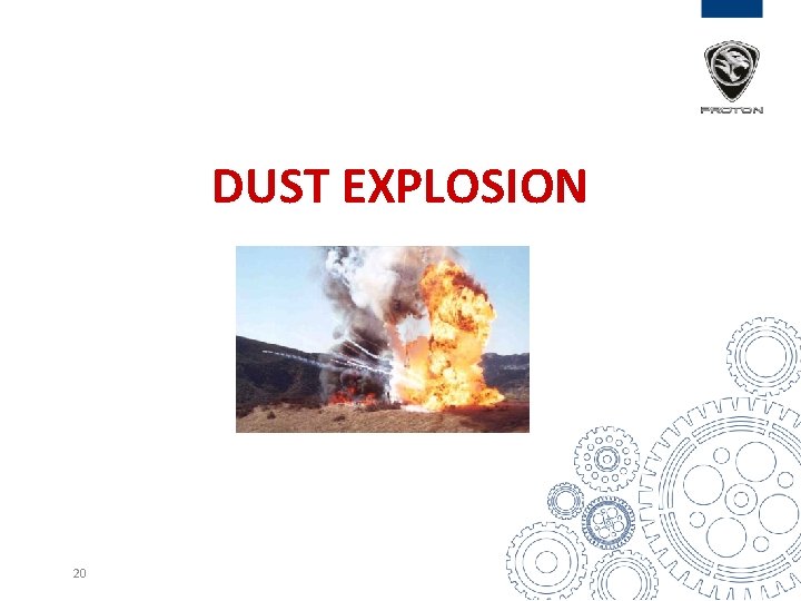 DUST EXPLOSION 20 DUST EXPLOSION 20
