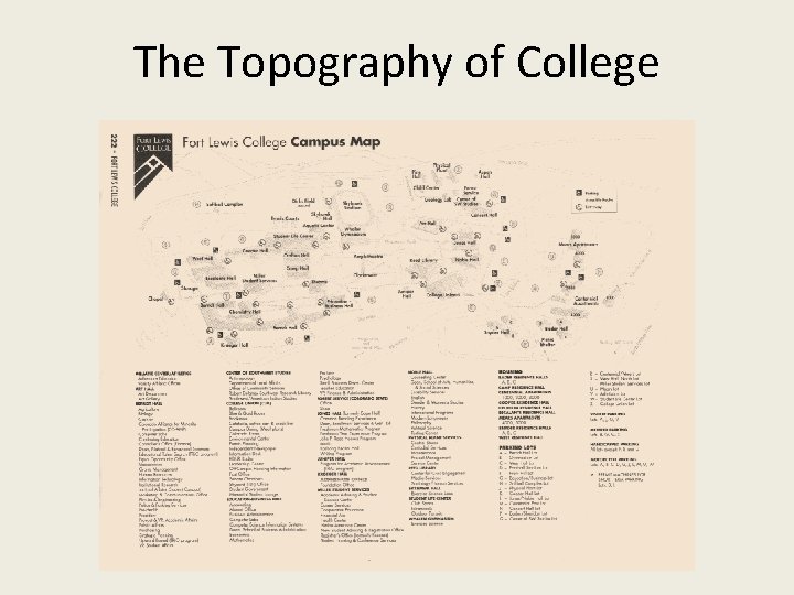 The Topography of College 