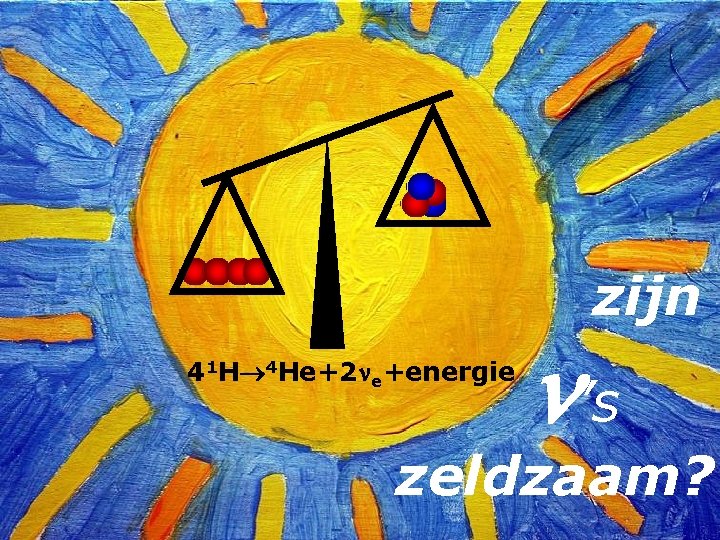zijn 41 H 4 He+2 e+energie ’s zeldzaam? 