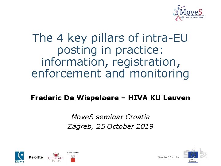 The 4 key pillars of intra-EU posting in practice: information, registration, enforcement and monitoring