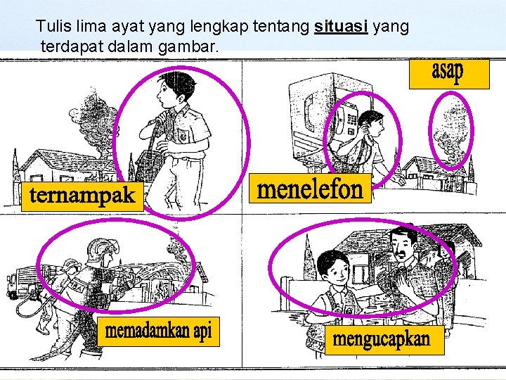 Tips Menulis Ayat Cari Aktiviti Suasana Kegunaan Dalam