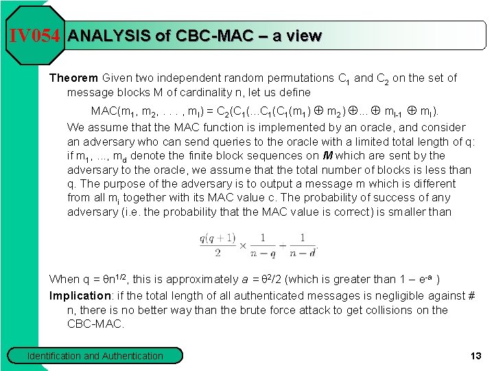 Chapter 9 User Identification And Message Iv 054