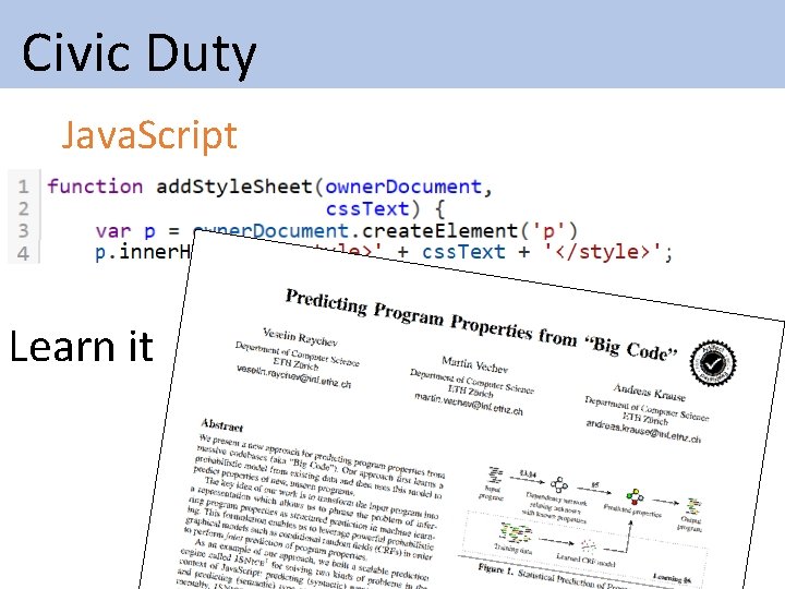 Civic Duty Java. Script Learn it Civic Duty Java. Script Learn it