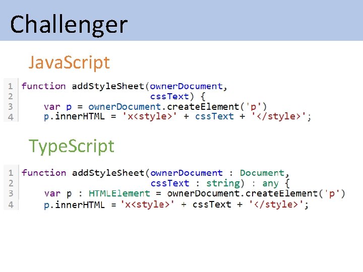 Challenger Java. Script Type. Script Challenger Java. Script Type. Script