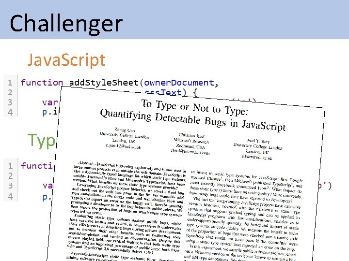 Challenger Java. Script Type. Script Challenger Java. Script Type. Script