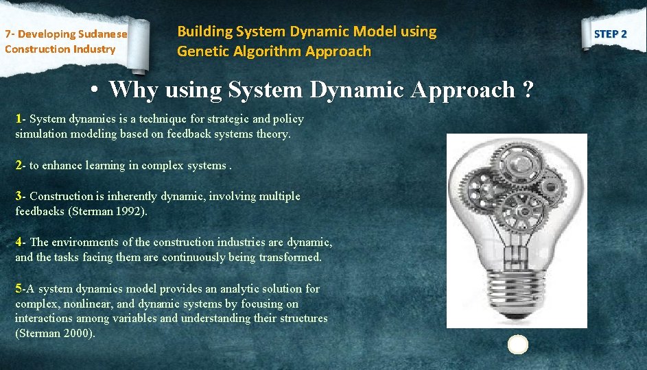7 - Developing Sudanese Construction Industry Building System Dynamic Model using Genetic Algorithm Approach