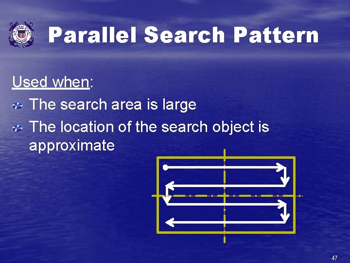 Parallel Search Pattern Used when: The search area is large The location of the