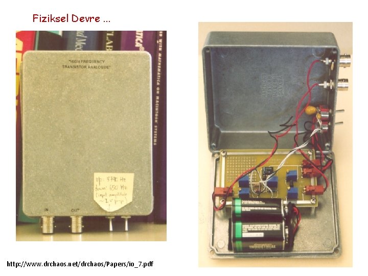 Fiziksel Devre. . . http: //www. drchaos. net/drchaos/Papers/io_7. pdf 