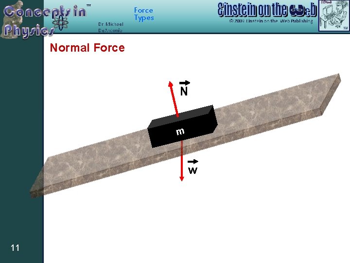 Force Types Normal Force N m w 11 