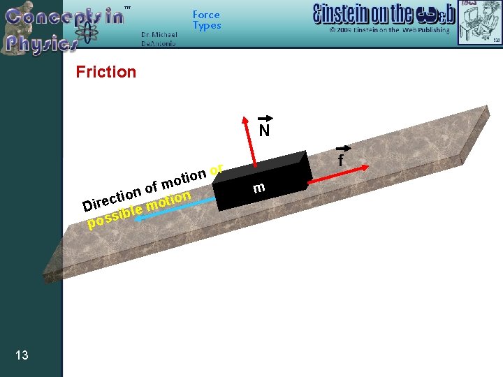 Force Types Friction N n or o i t mo f o n o