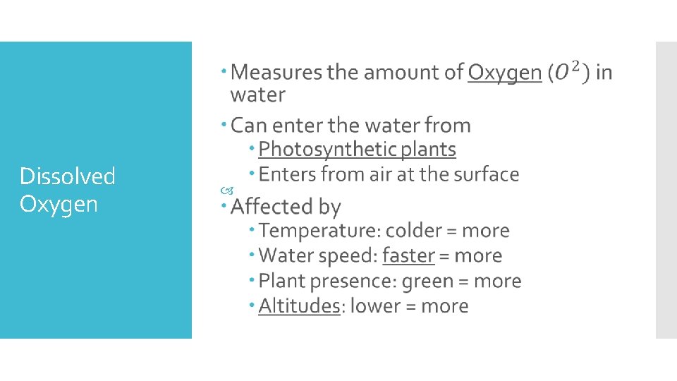 Dissolved Oxygen 