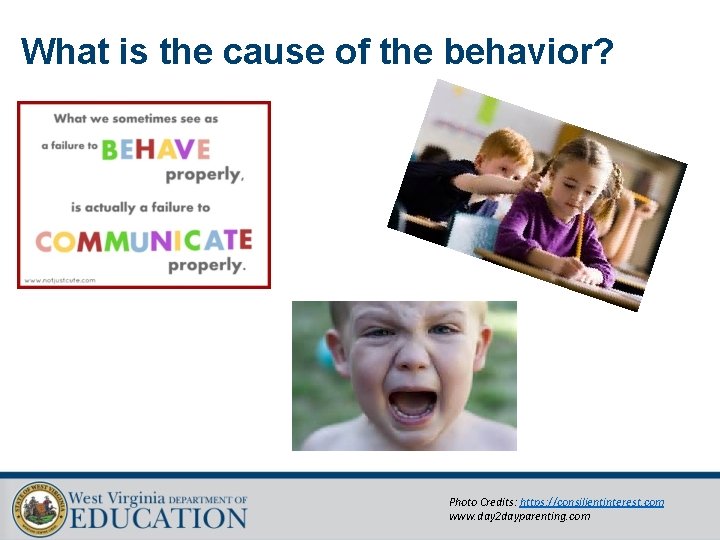 What is the cause of the behavior? Photo Credits: https: //consilientinterest. com www. day