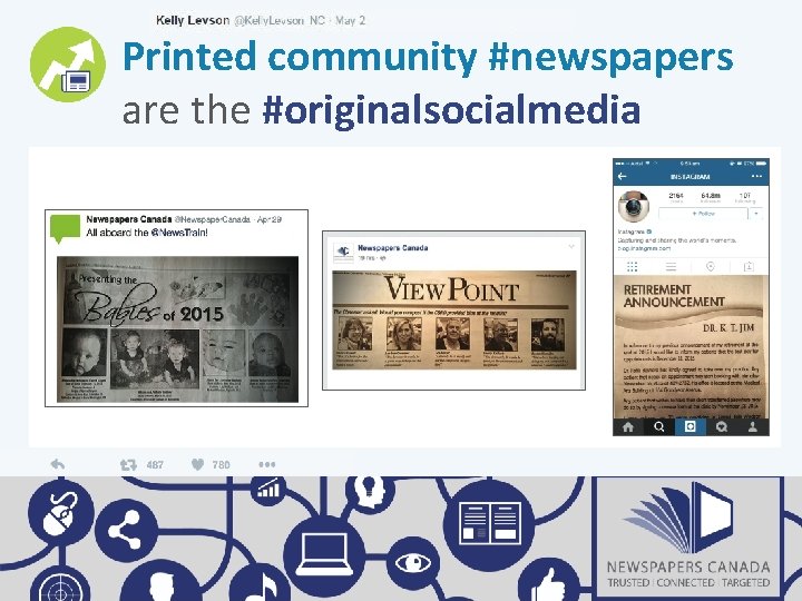 Printed community #newspapers are the #originalsocialmedia 