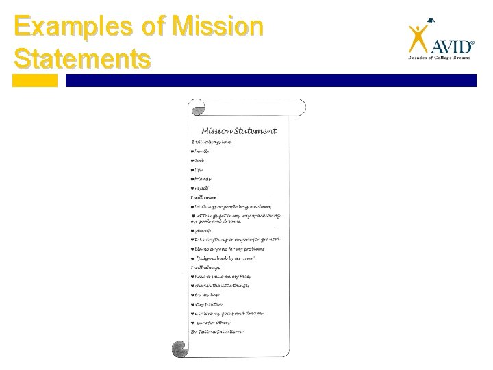 Examples of Mission Statements 