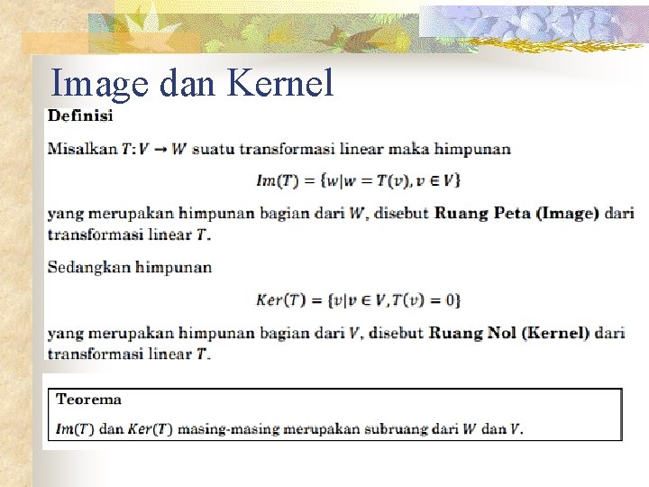 Image dan Kernel 