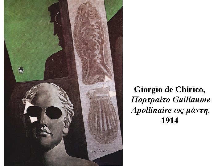 Giorgio de Chirico, Πορτραίτο Guillaume Apollinaire ως μάντη, 1914 