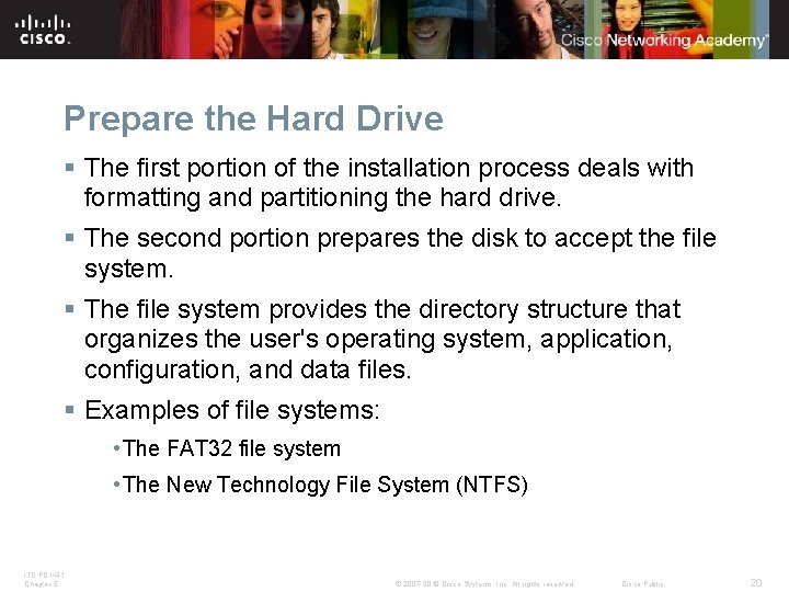 Prepare the Hard Drive § The first portion of the installation process deals with Prepare the Hard Drive § The first portion of the installation process deals with