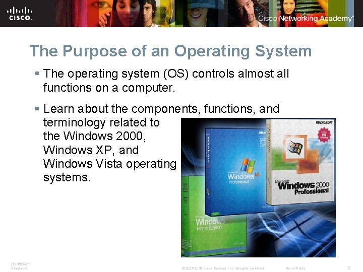 The Purpose of an Operating System § The operating system (OS) controls almost all The Purpose of an Operating System § The operating system (OS) controls almost all