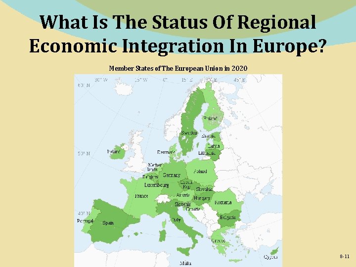 What Is The Status Of Regional Economic Integration In Europe? Member States of The