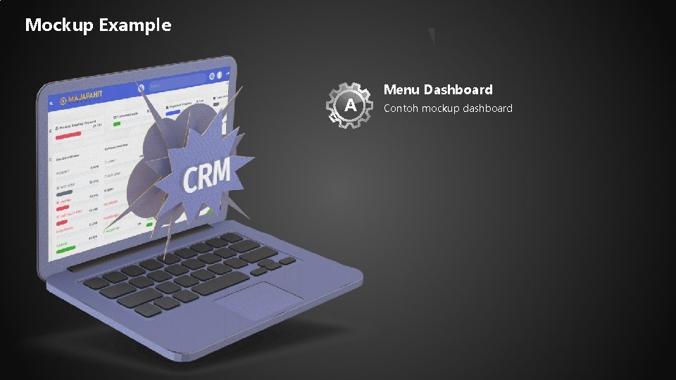Mockup Example A Menu Dashboard Contoh mockup dashboard 
