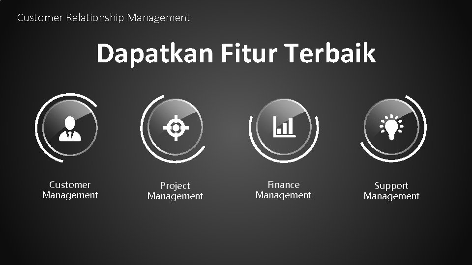 Customer Relationship Management Dapatkan Fitur Terbaik Customer Management Project Management Finance Management Support Management