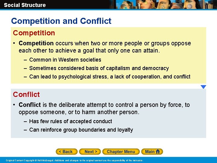 Social Structure Competition and Conflict Competition • Competition occurs when two or more people Social Structure Competition and Conflict Competition • Competition occurs when two or more people
