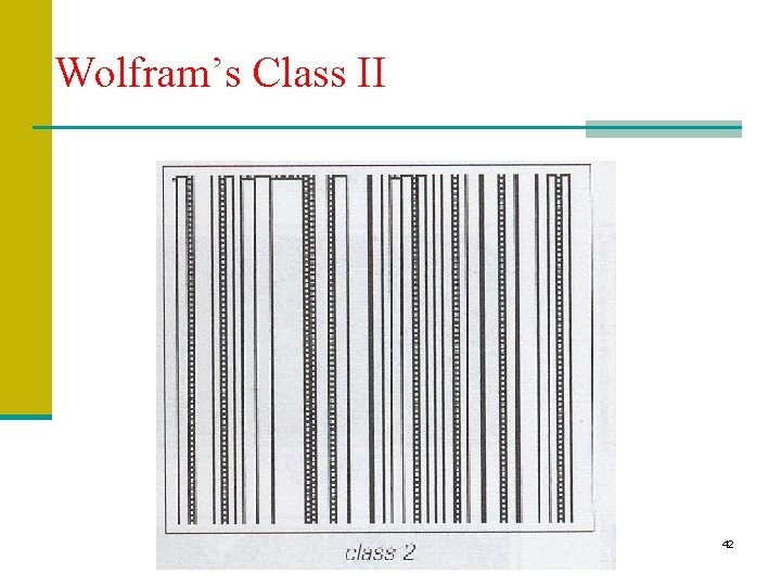 Wolfram’s Class II 42 