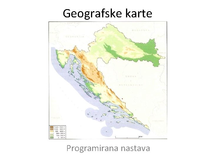 Geografske karte Programirana nastava 