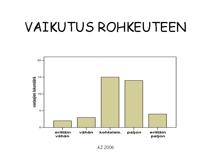 VAIKUTUS ROHKEUTEEN AJ 2006 