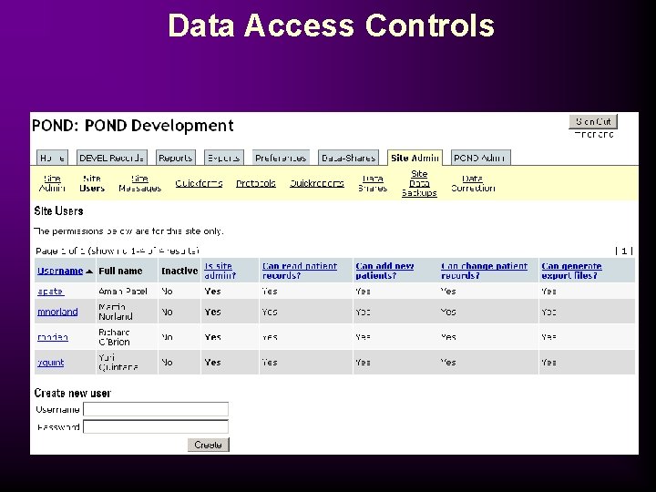 Data Access Controls 