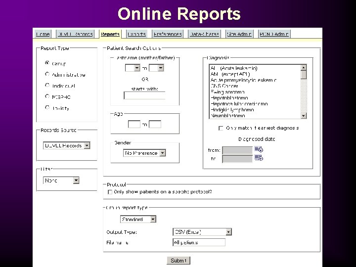 Online Reports 