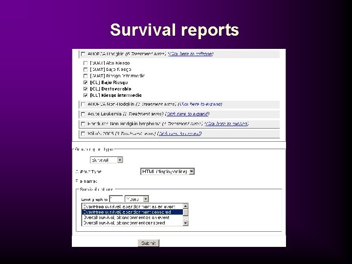 Survival reports 