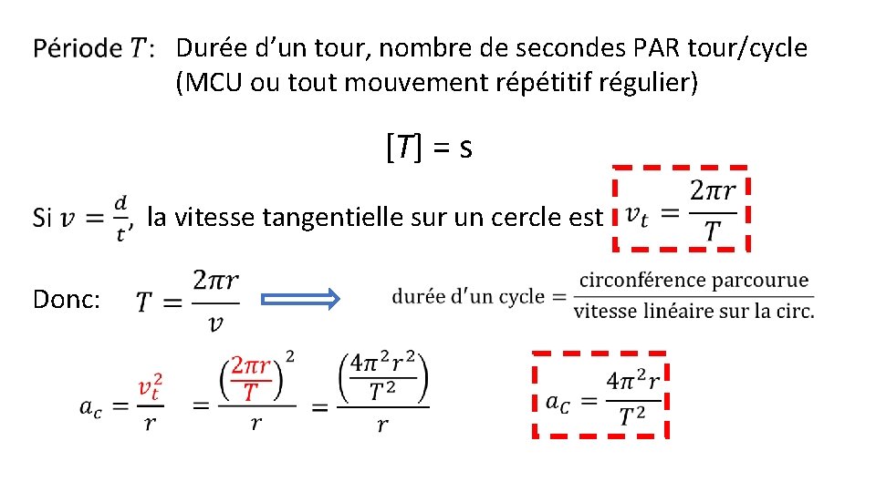 Durée d’un tour, nombre de secondes PAR tour/cycle (MCU ou tout mouvement répétitif régulier)